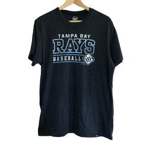 women's 47 Tampa Bay Rays baseball gray blue classic tshirt
